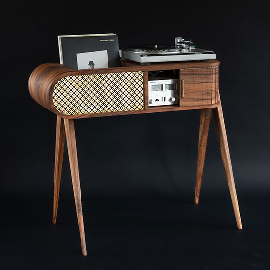 Meuble vinyle sur mesure